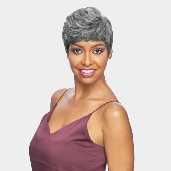 Jecka Vanessa Hair Full Wig Adjustable Fashion Short Pixie Cut Layers Black - Picture 7 of 12
